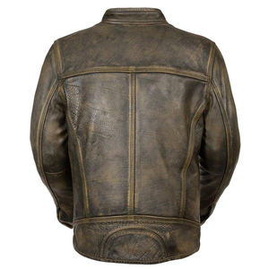 Veste en cuir pour homme, veste de moto professionnelle, veste en cuir durable, veste décontractée de protection pour homme, marque Label - Product Image 6