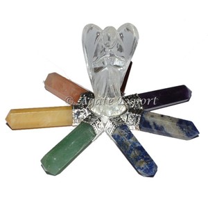 Cristal Cuarzo Orgón Pirámides Estilo Feng Shui Generador de energía Piedra preciosa tallada a mano - Product Image 5