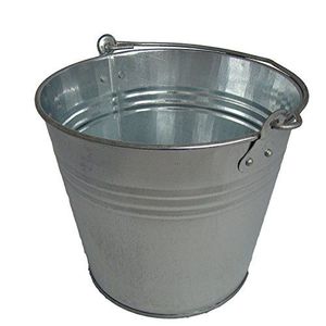Strong Galvanized Steel <b>Bucket</b> For Garden Water Carrying Cleaning Farm <b>And</b> Household Daily Activities - Product Image 1