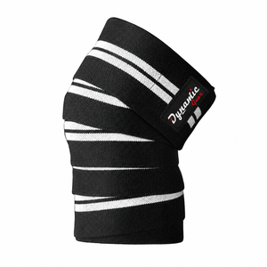 Customized Logo Eco-Friendly Unisex Cotton Elastic <b>Knee</b> <b>Wraps</b> Weightlifting Powerlifting Breathable Durable Gym Training Safety - Product Image 5