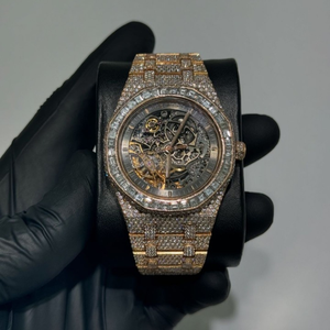 Reloj de Diamantes VVS de Alta Calidad, Nuevo, con Diamantes Cultivados en Laboratorio, Joyería de Moda, Reloj con Incrustaciones de Diamantes - Product Image 1