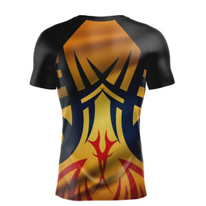 Wholesale Men Short Sleeve Compression Shirt <b>Surf</b> Wear Rashguard Bjj Custom logo Sublimation <b>Printed</b> Mma Rash Guard for Men - Product Image 2