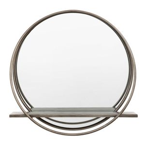 Modern Oval with two <b>small</b> <b>mirror</b> inside Iron Frame Decorative Home Interior Design Feature Decor for Home Villa Restaurant - Product Image 2