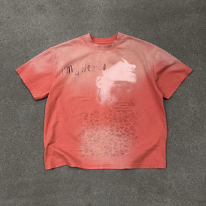 Camiseta de punto de manga corta para hombre, corte regular, color gris claro, cuello redondo, 100% algodón, transpirable, ecológica, 220g, estilo urbano, lisa. - Product Image 3