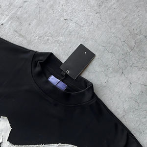 Camisetas de Algodón Grueso de 300 g/m², Estilo Vintage, Unisex, Personalizadas OEM, con Bordado Desgastado, Corte Holgado y Recortado para Hombre - Product Image 5