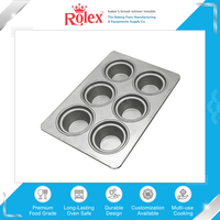 Distributor Grosir Menjual Peralatan Panggang & Loyang yang Banyak Diminati, Peralatan Dapur yang Dapat Dicuci, Mini Crown 30 gram 6 in 1 Loyang Muffin Cup Cake