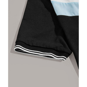 T-shirt décontracté en tissu doux, séchage rapide, anti-boulochage, respirant, écologique, col montant, coupe oversize, 100% coton 180g, 220g - Product Image 6