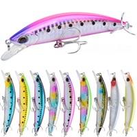 Leurre dur coulant pour pêche en eau salée à longue portée avec yeux 3D, tailles 10,2 cm/30 g, appât pour brochet et lucioperche, pour la pêche en haute mer et en rivière