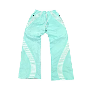 Wholesale Custom Unisex <b>Nylon</b> Windbreaker Pants Lightweight Water Resistant Activewear <b>Joggers</b> Tracksuit Bottoms OEM - Product Image 2