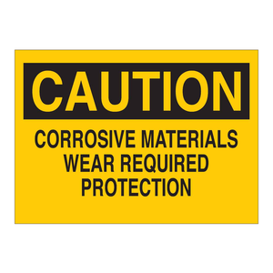 Panneau de signalisation de sécurité pour vêtements de protection 7x10 pouces en polycarbonate pour laboratoires et sites industriels - Product Image 2