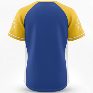 Maillot de baseball unisexe personnalisable à manches courtes, respirant, fabriqué au Pakistan, avec logo imprimé sur mesure, col en V, grandes tailles - Product Image 6