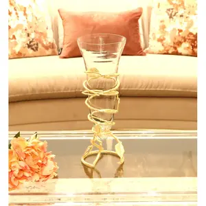 Jarrón de Flores de Hierro Hecho a Mano de Diseño Costero Contemporáneo y Ecológico para Decoración Moderna y Elegante de Sala de Estar Negra - Product Image 2