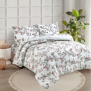 ชุดผ้าห่ม Chirpy Dawn แบบสองด้าน ผลิตจากโพลีเอสเตอร์ 100% ผ้าฝ้าย T-150 ระบายอากาศได้ดี ใช้ได้ทุกฤดู เหมาะสำหรับใช้ในบ้าน - Product Image 3