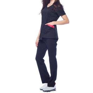 Comfort Men Scrubs Uniforms Sets Dentist Hospital Men Nurse Uniform Polyester <b>Rayon</b> Spandex <b>Fabric</b> - Product Image 2