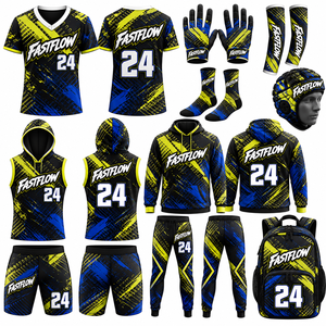 Maillots de sublimation sans manches pour matchs de ligue 7v7, uniformes de compression sans manches à capuche personnalisés pour le flag football 7v7 2025 - Product Image 5
