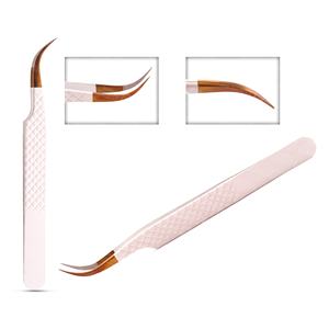 แหนบต่อขนตาพลาสม่าสีฟ้าที่จับเรียบทำจากสเตนเลสสตีลคุณภาพสูงบรรจุได้ตามต้องการ - Product Image 3