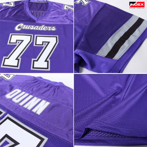 INDEX American Football Jersey V-Neck Short Sleeve Mesh <b>Blue</b> <b>White</b> 23 Number Breathable Men's Regular Fit - Product Image 6