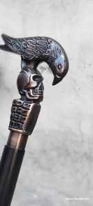 Bastón de Madera Pulida Hecho a Mano de Estilo Vintage, Negro, de 36 Pulgadas, para Decoración del Hogar, con Mango en T, Logotipo Personalizado, Regalo de Calvin Handicraft - Product Image 2