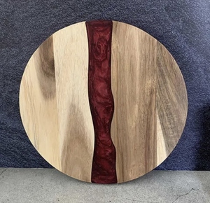Custom Epoxy Resin and Solid Wood Chopping <b>Board</b> Durable Kitchen Cutting <b>Board</b> with Food Safe Coating and Unique Design - Product Image 2