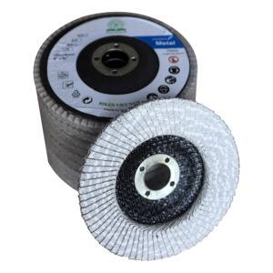 Disque à lamelles de qualité industrielle RIKEN à haute dureté pour le meulage, le polissage, l'élimination des soudures et la finition des surfaces en acier inoxydable - Product Image 1