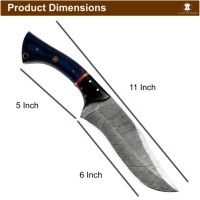 Couteau de camping OEM à lame droite en acier Damas de qualité industrielle, design élégant, multi-usages