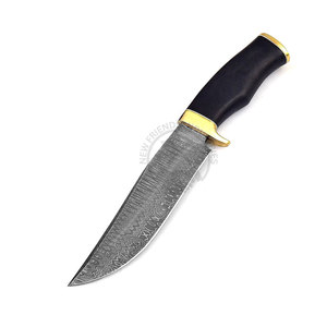 Nouvelle édition personnalisable de couteau de survie à lame fixe en acier Damas de 12 pouces avec manche en Micarta, couteau de collection pour le camping, la chasse et les activités de plein air - Product Image 1