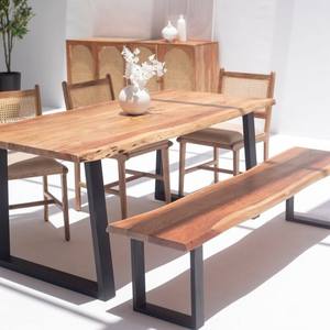 ม้านั่งไม้แวนดานา ฟอลคอน นิมบัส ดาร์ก อะคาเซีย สำหรับการนั่งที่ทันสมัยทั้งภายในและภายนอกอาคาร - Product Image 5