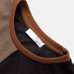Camiseta de Algodón Grueso de Tres Tonos Personalizada para Hombre, Corte Regular, Secado Rápido, Ecológica - Product Image 4