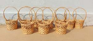 Modern Home Decor High Quality <b>Plastic</b> Rattan Fruit Storage <b>Basket</b> with Serving Tray for Wedding and Kitchen Use - Product Image 2