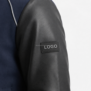 Veste universitaire personnalisée pour hommes, vente en gros, veste bomber de baseball pour hommes, broderie, logo, OEM, marque privée - Product Image 4