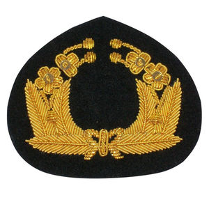 Parches y insignias bordados a mano con hilo metálico, personalizados de tela y lona, con broche de seguridad, insignias para blazer de club de Pakistán 2025 - Product Image 1