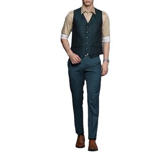 Vestido de fiesta ajustado de primera calidad, trajes de boda, traje de 3 piezas para hombre, elegante chaqueta roja, traje para hombre, trajes de pana para hombre - Product Image 6