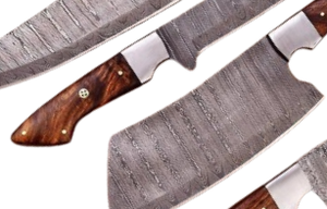 Best Supplier Factory Price Handmade Chef <b>Knife</b> <b>Set</b> 5pcs Damascus Steel Kitchen <b>Knife</b> Wood Handle <b>Set</b> with leather cover - Product Image 4