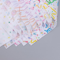 Papier cadeau écologique personnalisé avec logo imprimé, papier de soie imprimé pour l'emballage des vêtements