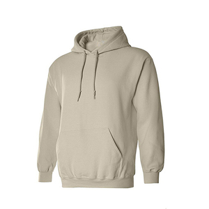 Sweat-shirt à capuche pour homme, 100% coton, tissu molletonné français, couleur unie, coupe décontractée, vêtement d'automne - Product Image 4