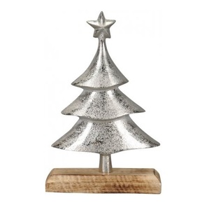 Objetos decorativos de Metal con Base de madera Nuevo diseño Arte Decoración nórdica para el hogar Accesorios de lujo Espacio de Navidad al por mayor - Product Image 1