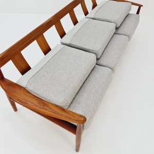 ชุดโซฟาไม้สักในร่มโฟมที่สะดวกสบายพร้อมดีไซน์กึ่งคลาสสิกเฟอร์นิเจอร์กลางแจ้งที่ทันสมัยในราคาที่เหมาะสม - Product Image 2