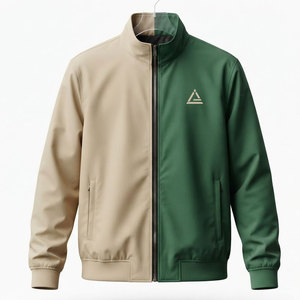 <b>Reversible</b> <b>Jacket</b> For Men Lightweight Windproof Water Full Zip Outdoor Casual Travel Everyday Wear Nylon Polyester - Product Image 1
