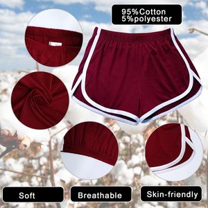 Gym <b>Running</b> Yoga Shorts High Waist Elastic Waist Breathable Waterproof Quick Dry Eco-Friendly Polyester Spandex Training Workout - Product Image 4