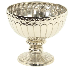 Bol de service de luxe en métal nickelé et argenté pour fruits, idéal pour la restauration - Grande Vente - Product Image 4