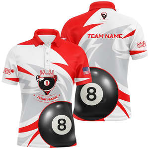 Camiseta de Billar Personalizada, Deportiva, de Alta Calidad, de Algodón y Poliéster, Jersey de Club de Snooker, Secado Rápido, Transpirable, con Diseño Impreso - Product Image 5