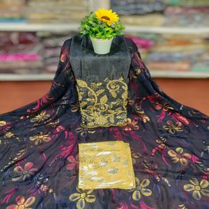 Tissu Jacquard en soie de haute qualité pour robes de mariée pour femmes pour Fransawi Dirac Garbsaar soirée somalienne fournie Dirac - Product Image 4