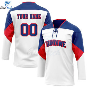 Premium Quality Custom Printed Ice Hockey Jersey 100% Polyester Breathable UV Protection Plus Size Men's Professional Players - Product Image 5