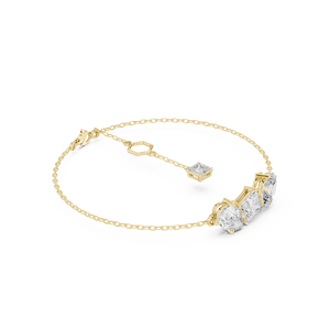 Pulsera de Cadena con Diamantes de Formas Mixtas, Lujo Contemporáneo para el Día a Día - Product Image 4