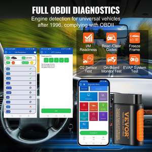 OBD2 Bluetooth Scanner lettore di codici per auto 5.0 OBDII strumento completo veicolo serie sistema di rilevamento guasti modello D0100HRX4Z2 per - Product Image 3