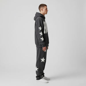 <b>Men's</b> Green Solid 2 in 1 Hooded Tracksuit Full Sleeve Regular Fit Breathable Sporty Autumn Wear with Side Pockets - Product Image 3