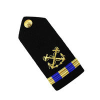 Logo Kustom Pin Keselamatan Reflektif Kain Epaulet Bahu Bordir Lencana Bordir Grosir Aksesori Seragam Tahan Lama