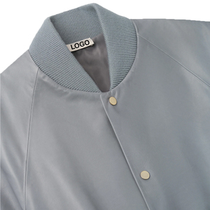 OEM Manufacturer <b>Men's</b> Full Grain Cow skin <b>Leather</b> Raglan Bomber <b>Jacket</b> Luxury Designer Outerwear Custom <b>leather</b> top - Product Image 5