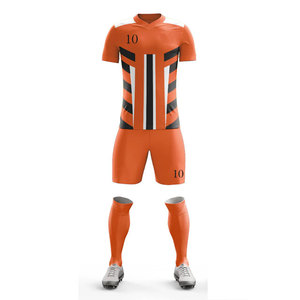 Custom Basketball Uniform For Adults Customized Name Numbers Multi Color Polyester/Nylon Stretchable Football Uniform Suit - Product Image 2