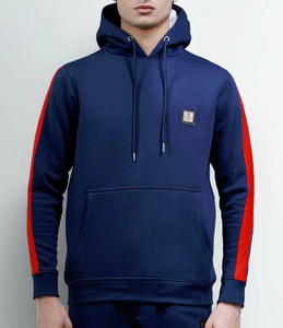 เสื้อฮู้ดดี้ผู้ชายทรงสลิมฟิตแบบเรียบหรู พรีเมียม สวมใส่สบาย ระบายอากาศได้ดี เป็นมิตรต่อสิ่งแวดล้อม รับผลิตแบบ OEM - Product Image 1